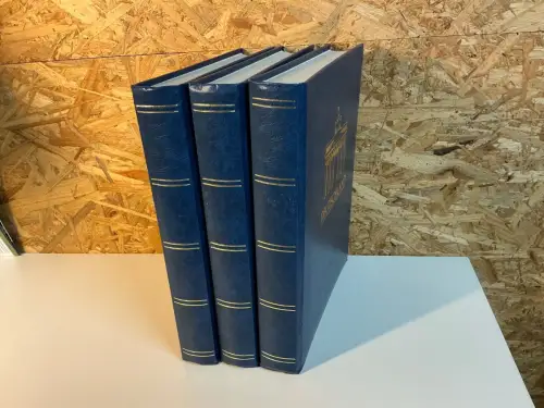 3 Einsteckbücher 60 Seiten in blau mit Aufdruck Deutschland (34453)