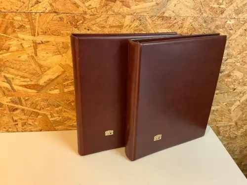 2 Safe Variant Alben in braunrot mit Hüllen für ETB (34469)