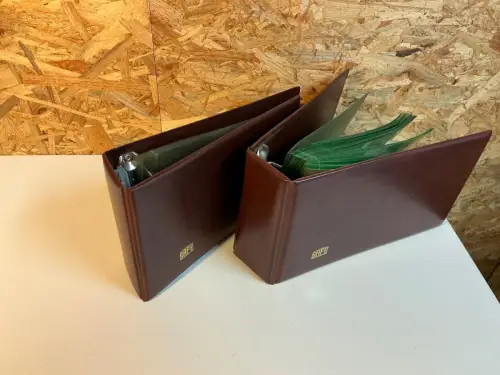 2 Safe Briefe Alben mit insgesamt 60 Hüllen grün (34465)