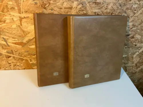 2 Safe Variant Alben braun mit 18 2er Hüllen schwarz (34467)