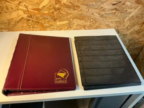 Pro Collect Album mit 35 Hüllen schwarz verschiedene Streifen (34501)