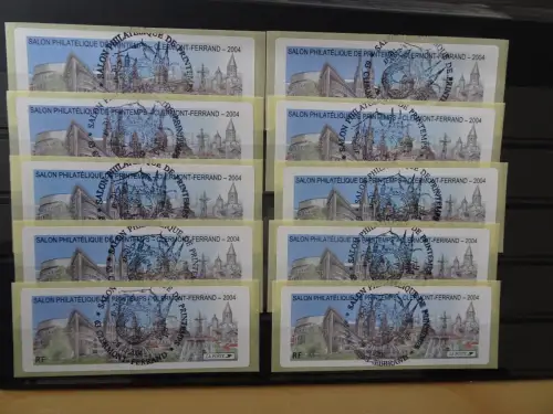 Frankreich ATM 32 Satz 10 Werte gestempelt (6298)