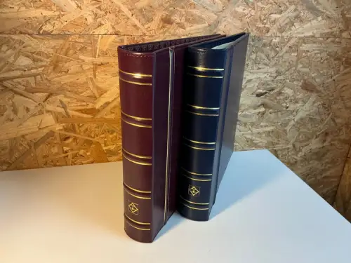 2 Leuchtturm Binder blau und rot mit 13 Ring (34513)