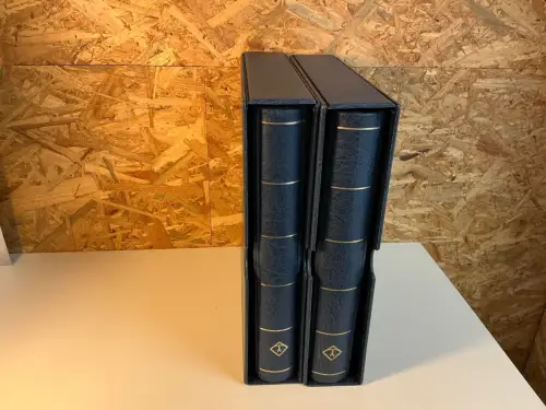 Leuchtturm 2 Ringbinder blau inkl. Schuber (34516)