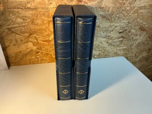 Leuchtturm 2 Ringbinder blau inkl. Schuber, 4 Ring (34515)