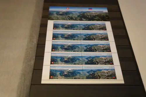 Liechtenstein Michel 1667-1668 postfrisch Kleinbogen Zollvertrag (30341H)