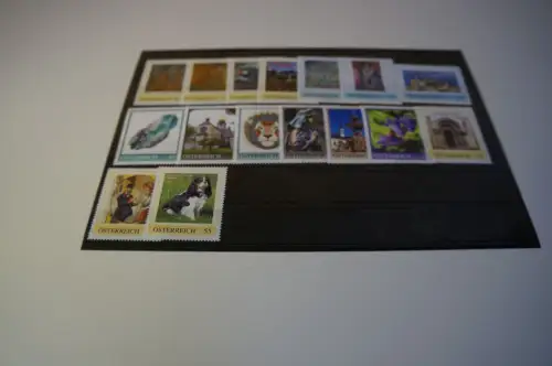 Österreich Lot personalisierter Marken 16 Stück postfrisch (30553)