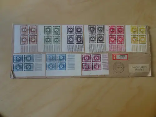 SBZ 42-50 G Viererblock Kempe Brief (8487H)