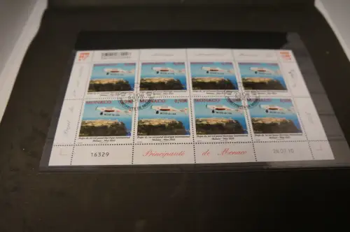 Monaco Michel 3007 Kleinbogen gestempelt Flugzeug (30604)