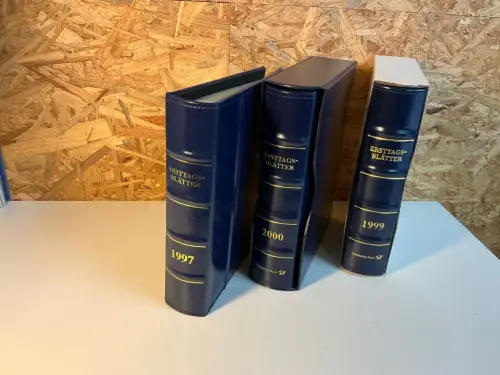 Dt. Post 3 ETB Alben mit Jahreszahlen am Rücken (34538)