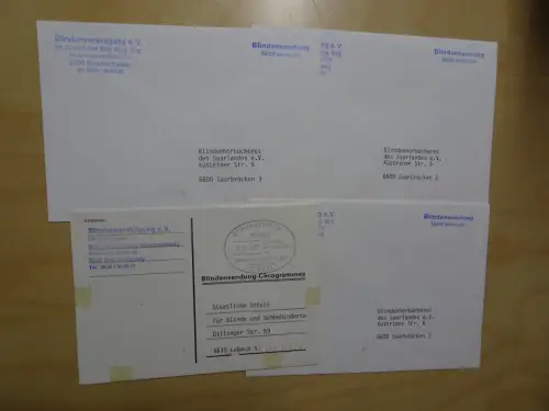 4 Bund Blindensendungen (9491)