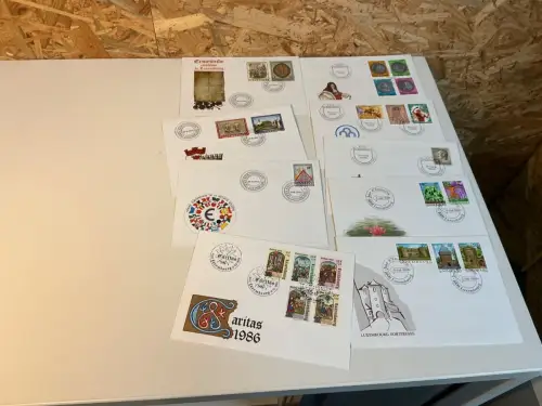 Luxemburg Jahrgang 1986 FDC fast komplett (34643)