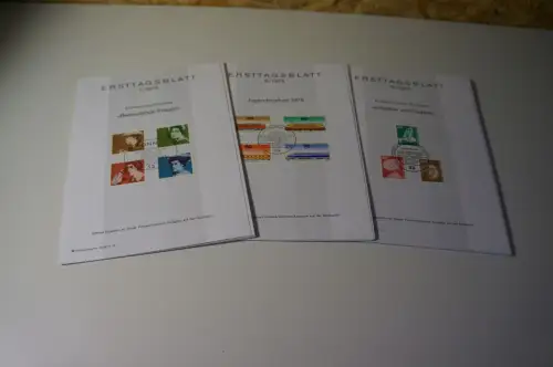 Bund ETB Ersttagsblätter Jahrgang 1975 komplett (28406)