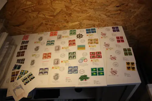 Schweiz Jahrgang 1968 Viererblock FDC komplett (32581)