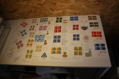 Schweiz Jahrgang 1972 Viererblock FDC komplett (32585)