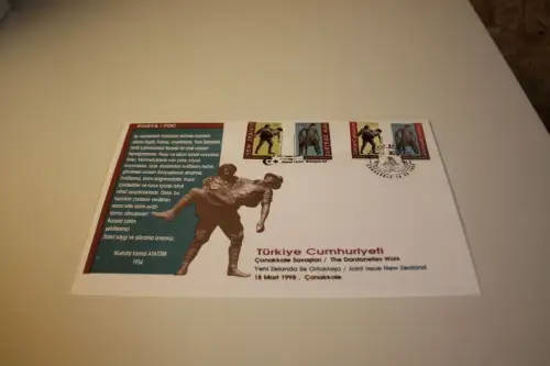 Türkei Michel 3138/39 FDC Gemeinschaftsausgabe Neuseeland (32566)