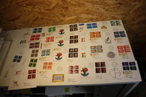 Schweiz Jahrgang 1969 Viererblock FDC komplett (32582)