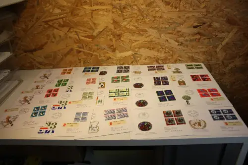 Schweiz Jahrgang 1970 Viererblock FDC fast komplett (32583)