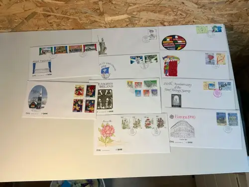 Irland Jahrgang 1990 FDC fast komplett (34716)