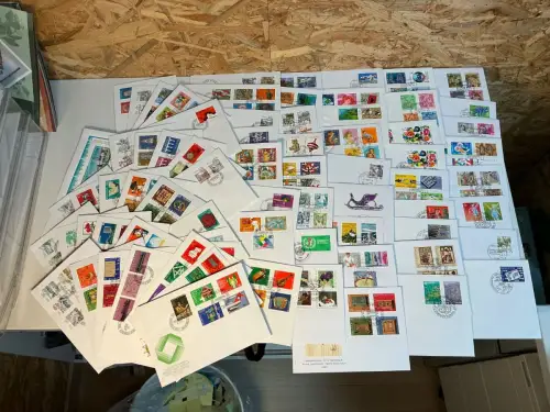 Schweiz Jahrgang 1981-1989 FDC komplett (34710)