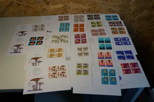 Schweiz Jahrgang 1994 Viererblock FDC komplett (32610)