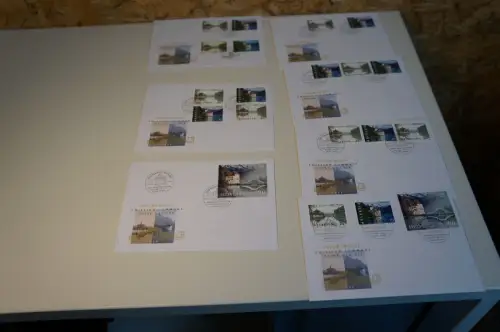 Schweiz Michel 1667-68 + 1669 7 verschiedene FDC (32637)