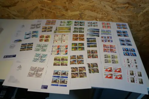 Schweiz Jahrgang 2016 Viererblock FDC fast komplett (32629)