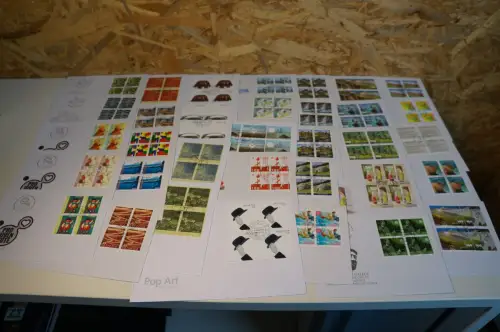 Schweiz Jahrgang 2012 Viererblock FDC fast komplett (32625)