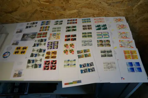 Schweiz Jahrgang 1998 Viererblock FDC komplett (32614)