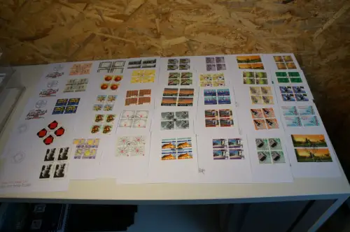 Schweiz Jahrgang 2008 Viererblock FDC fast komplett (32621)