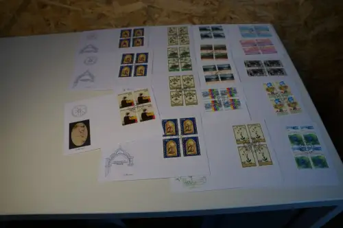 Liechtenstein Jahrgang 1995 Viererblock FDC fast komplett (32658)