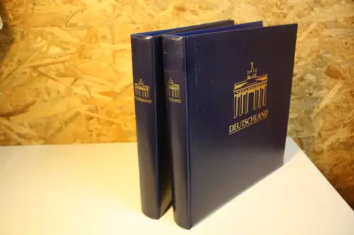 2 12 Ring Binder blau mit Aufdruck Deutschland (33272)