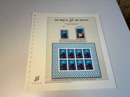 UDSSR Michel 5189 Kleinbogen postfrisch Weltraum (34749B)