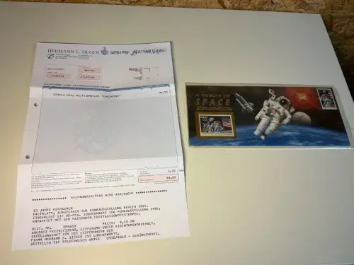 USA 25 Jahre Mondlandung (Beleg mit Endeavour geflogen) (34740H)