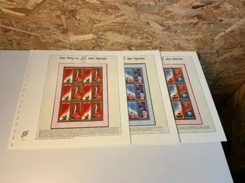 UDSSR Michel 5056-5058 Kleinbogen postfrisch Weltraum (34750B)