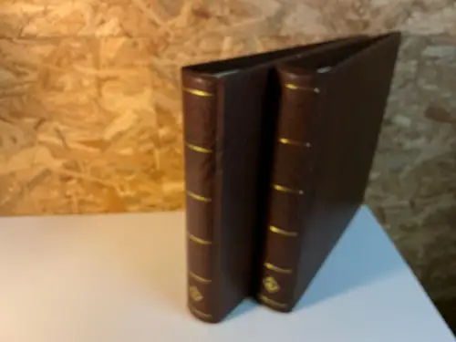 2 Leuchtturm Ringbinder in braun mit 13 Ring (34564)