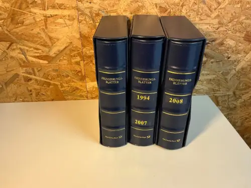 3 Dt. Post Alben mit Aufdruck Erinnerungsblätter (34777)