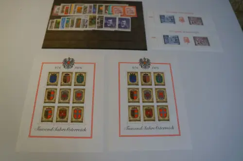 Österreich Jahrgang 1976 postfrisch waagrechte Paare (27985)
