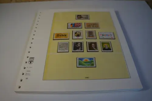 Bund 1980-1989 postfrisch komplett inkl. Lindner T (29923)