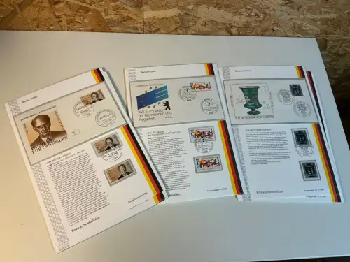 Berlin Jahrgang 1986 Ersttagssammelblätter (x+o+FDC) komplett (34825)