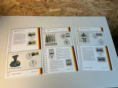Bund Jahrgang 1985 Ersttagssammelblätter (x+o+FDC) komplett (34833)