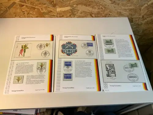 Bund Jahrgang 1984 Ersttagssammelblätter (x+o+FDC) komplett (34832)