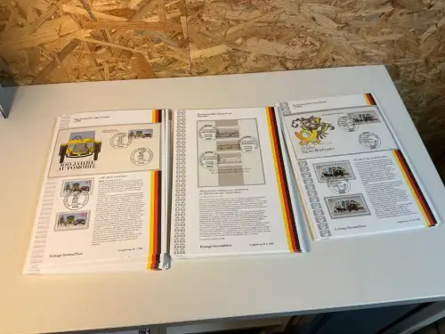 Bund Jahrgang 1986 Ersttagssammelblätter (x+o+FDC) komplett (34834)