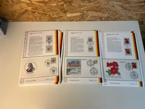 Bund Jahrgang 1982 Ersttagssammelblätter (x+o+FDC) komplett (34830)