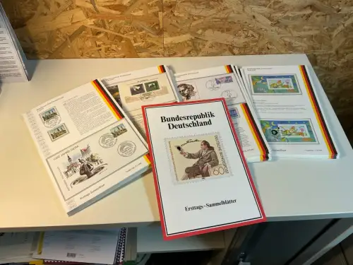 Bund Jahrgang 1995 Ersttagssammelblätter (x+o+FDC) komplett (34843)