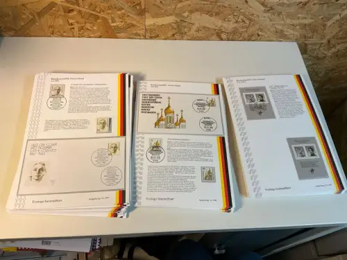 Bund Jahrgang 1991 Ersttagssammelblätter (x+o+FDC) komplett (34839)