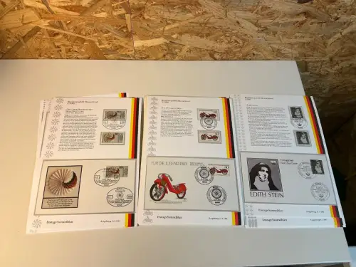 Bund Jahrgang 1983 Ersttagssammelblätter (x+o+FDC) komplett (34831)