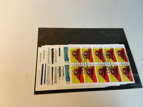 Bund Folienblatt 1-10 gestempelt komplett (34872)