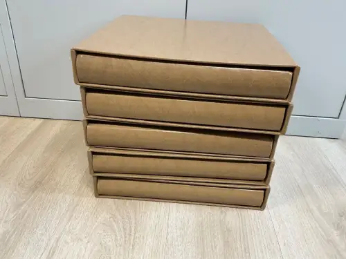 5 Safe Ringbinder beige 14 Ring inkl. Schuber (34818)