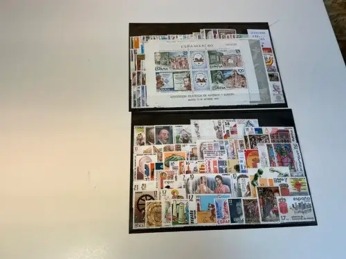 Spanien Jahrgang 1980-84 postfrisch komplett (34902)